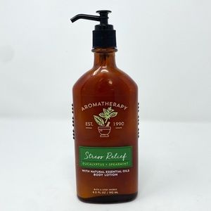 BATH & BODY WORKS aromatherapy stress relief eucalyptus, and spearmint lotion